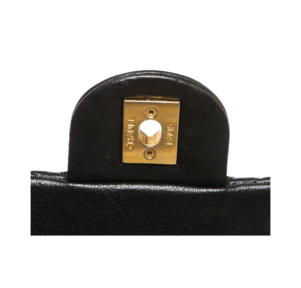Chanel Black Classic 2.55 Bag Lambskin