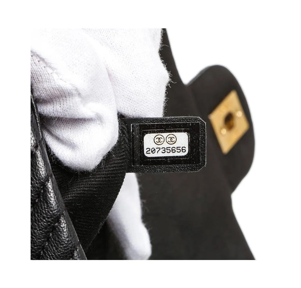 Chanel Black Classic 2.55 Bag Lambskin