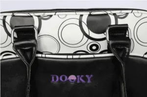 Changing Bag with Pull and Wipe Black Circles