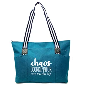 Chaos Coordinator #Teacher Life Tessa Teal Tote Bag for Teachers