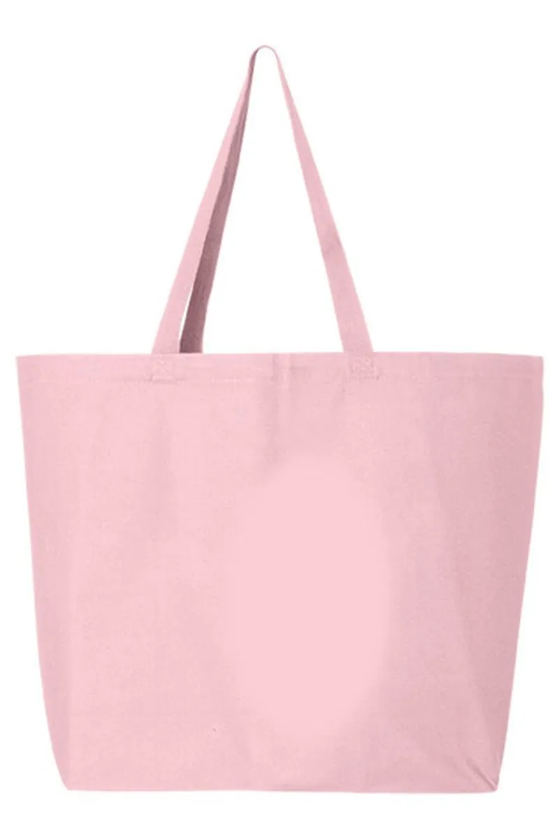 Chinoiserie Blue Merry Christmas Canvas Jumbo Tote