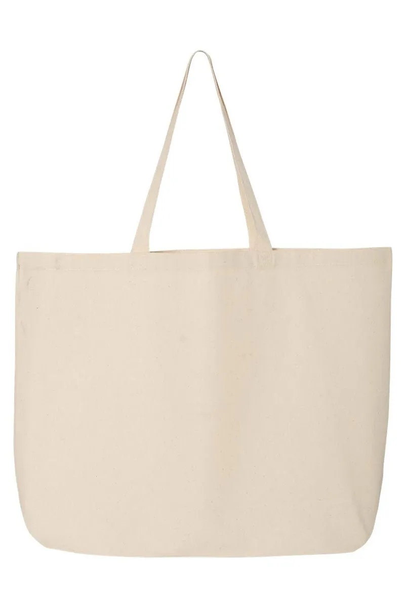 Chinoiserie Blue Merry Christmas Canvas Jumbo Tote