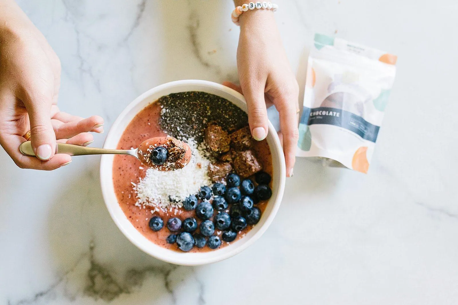 Chocolate nut free protein bites