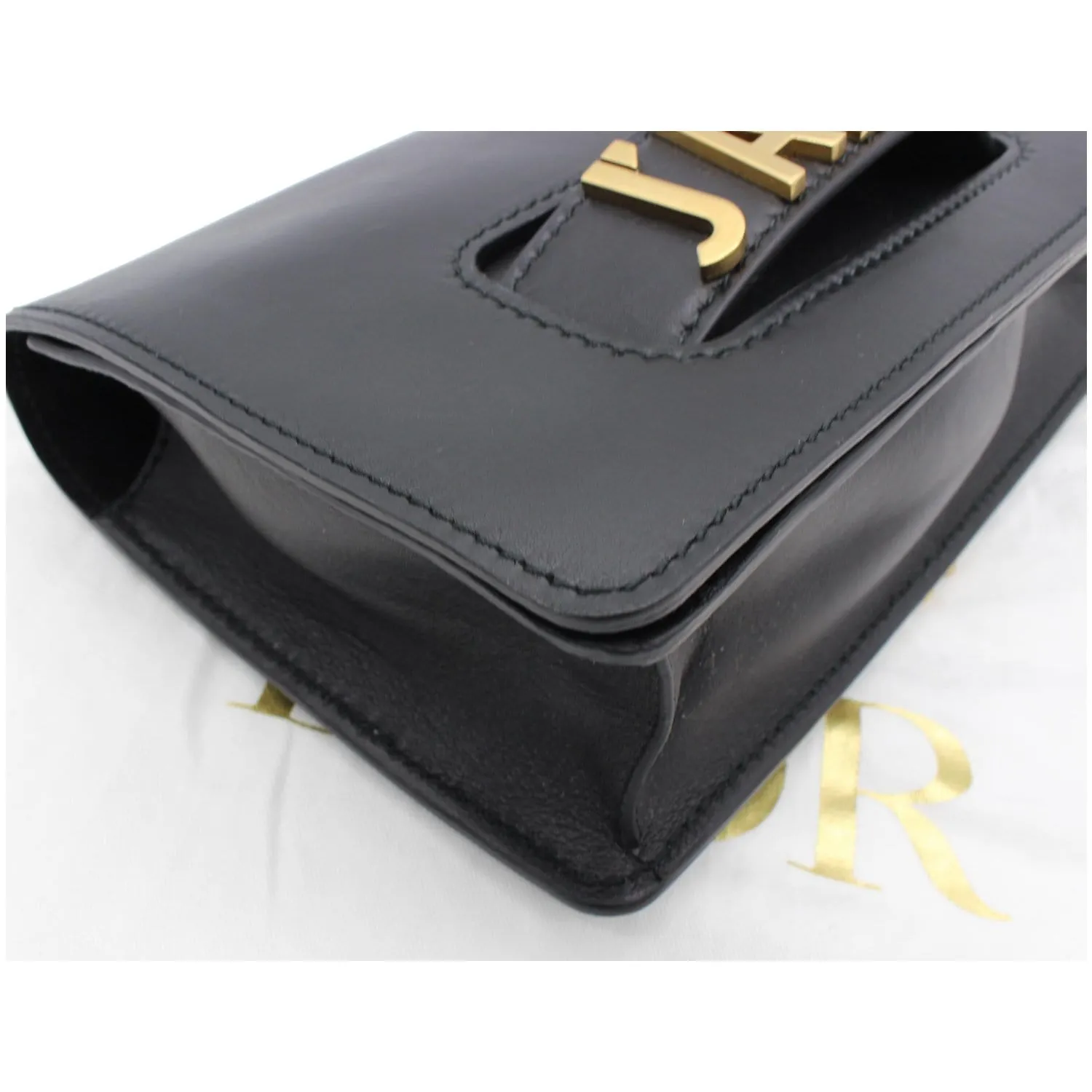 Christian Dior J'Adior Medium Calfskin Leather Flap Shoulder Bag Black - 10% OFF