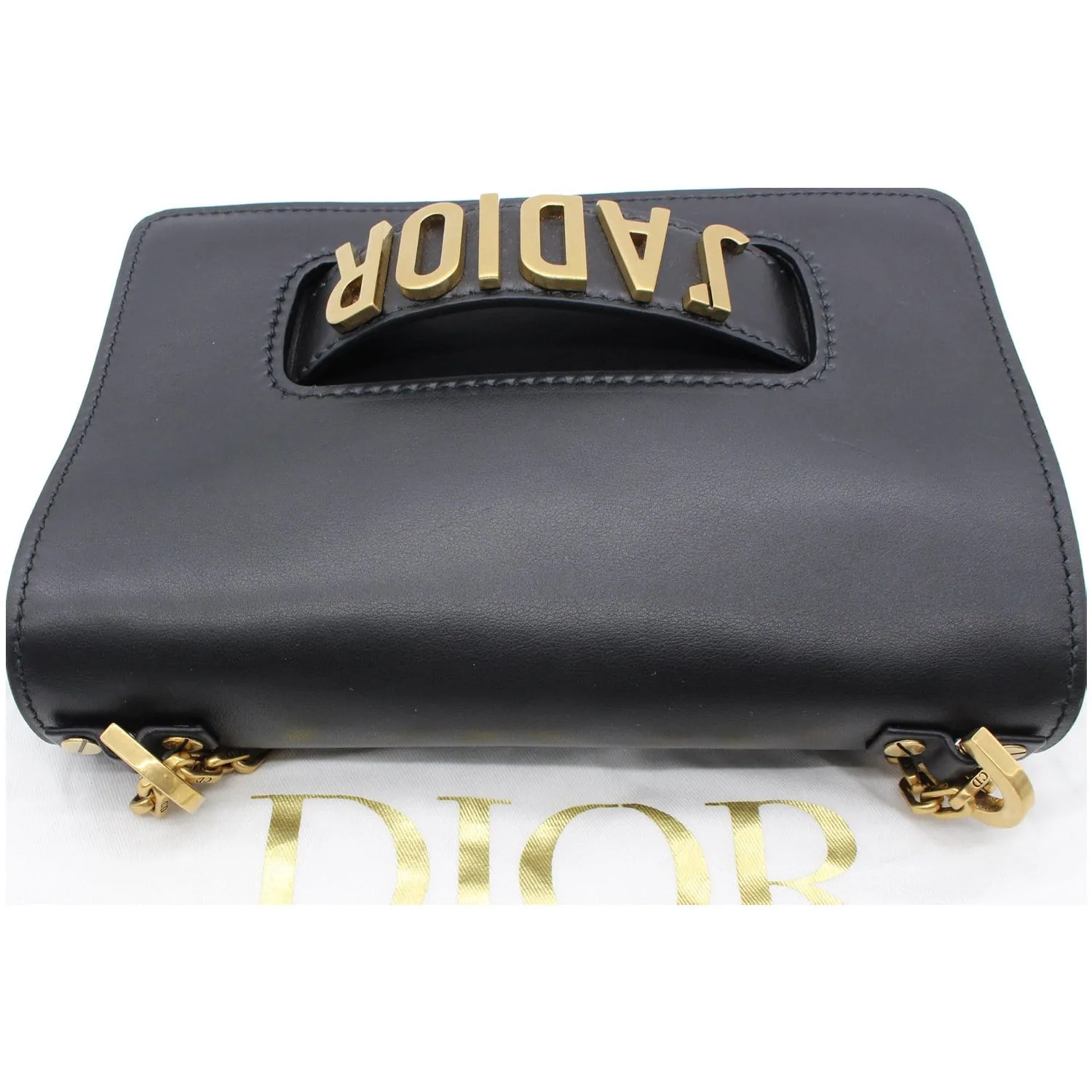 Christian Dior J'Adior Medium Calfskin Leather Flap Shoulder Bag Black - 10% OFF