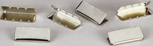 Chrome GI Web Belt Tips - 100 Pack Bag