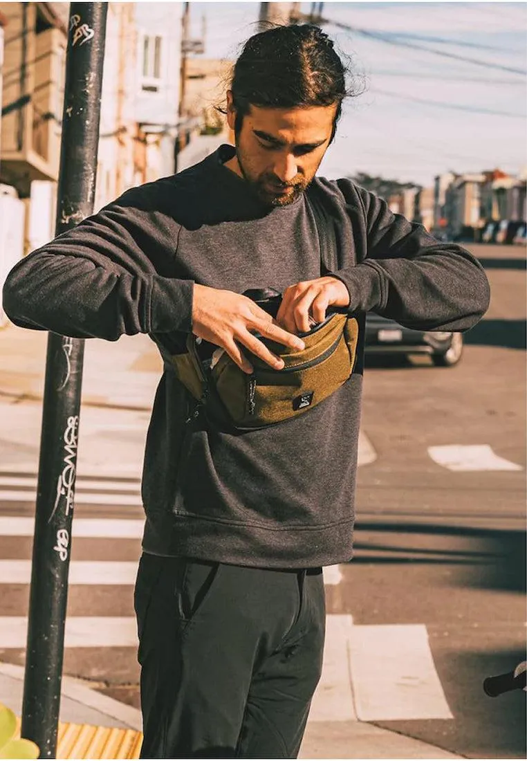 Chrome Industries Ziptop Waistpack Leather Green