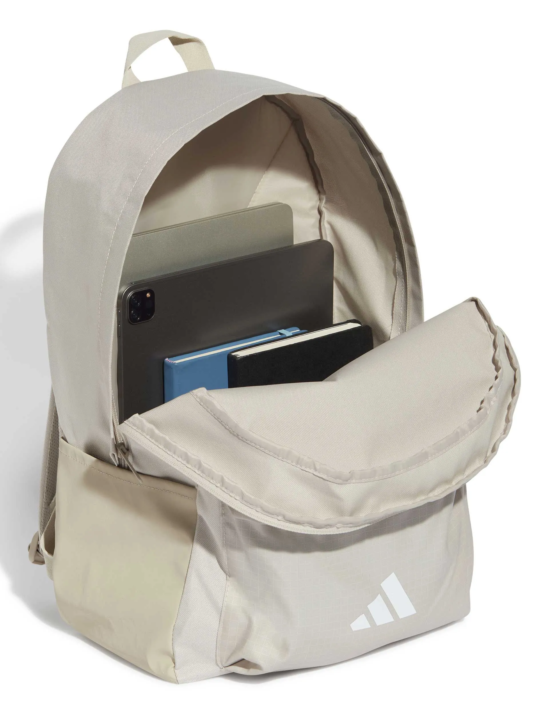 Classic Back-to-School 3-Stripes Backpack - Wonder Alumina/White