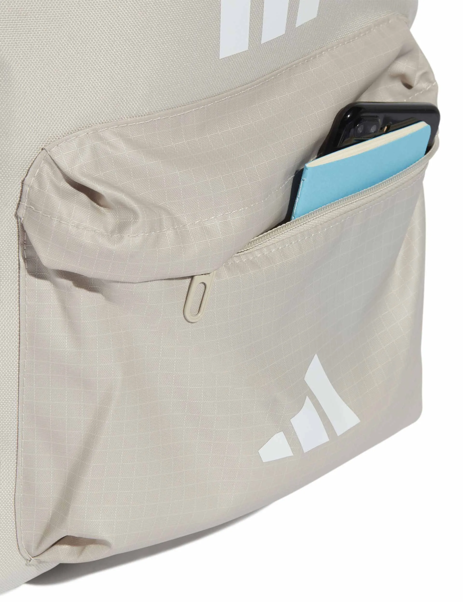Classic Back-to-School 3-Stripes Backpack - Wonder Alumina/White