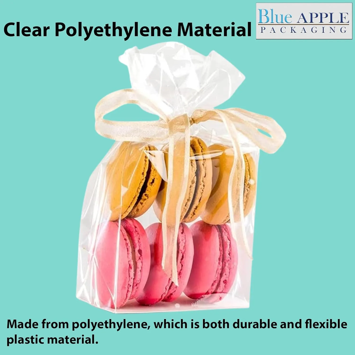 Clear Gusseted Poly Bags 1.25 Mil 8x4x12 Flat Bottom Heat Seal