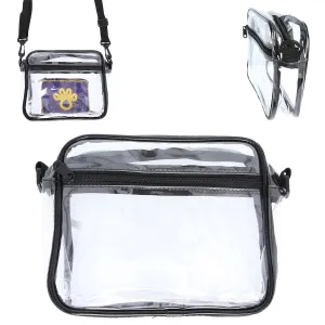 CLEAR TRANSPARENT STADIUM APPROVED CROSSBODY