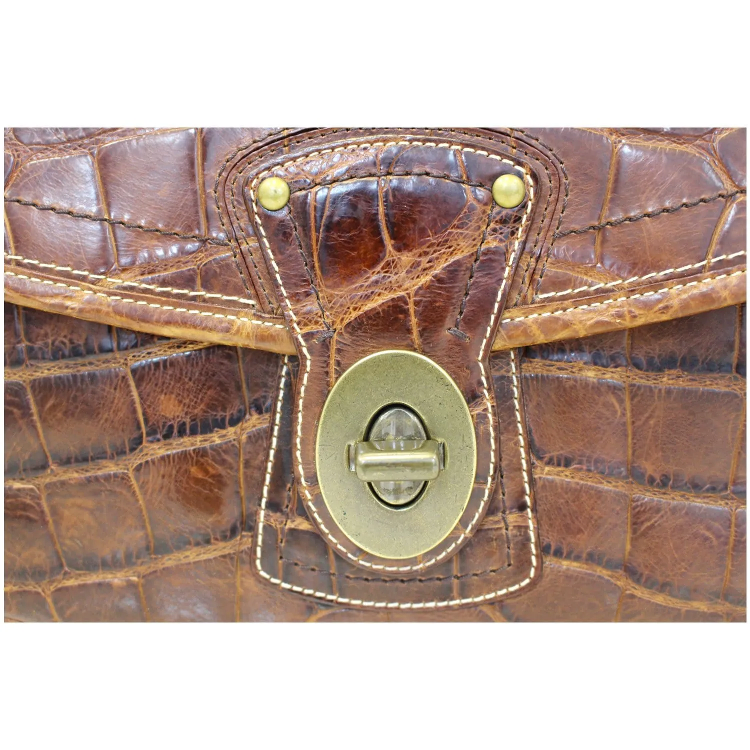 COACH Legacy Ali Alligator Leather Shoulder Bag Limited Edition