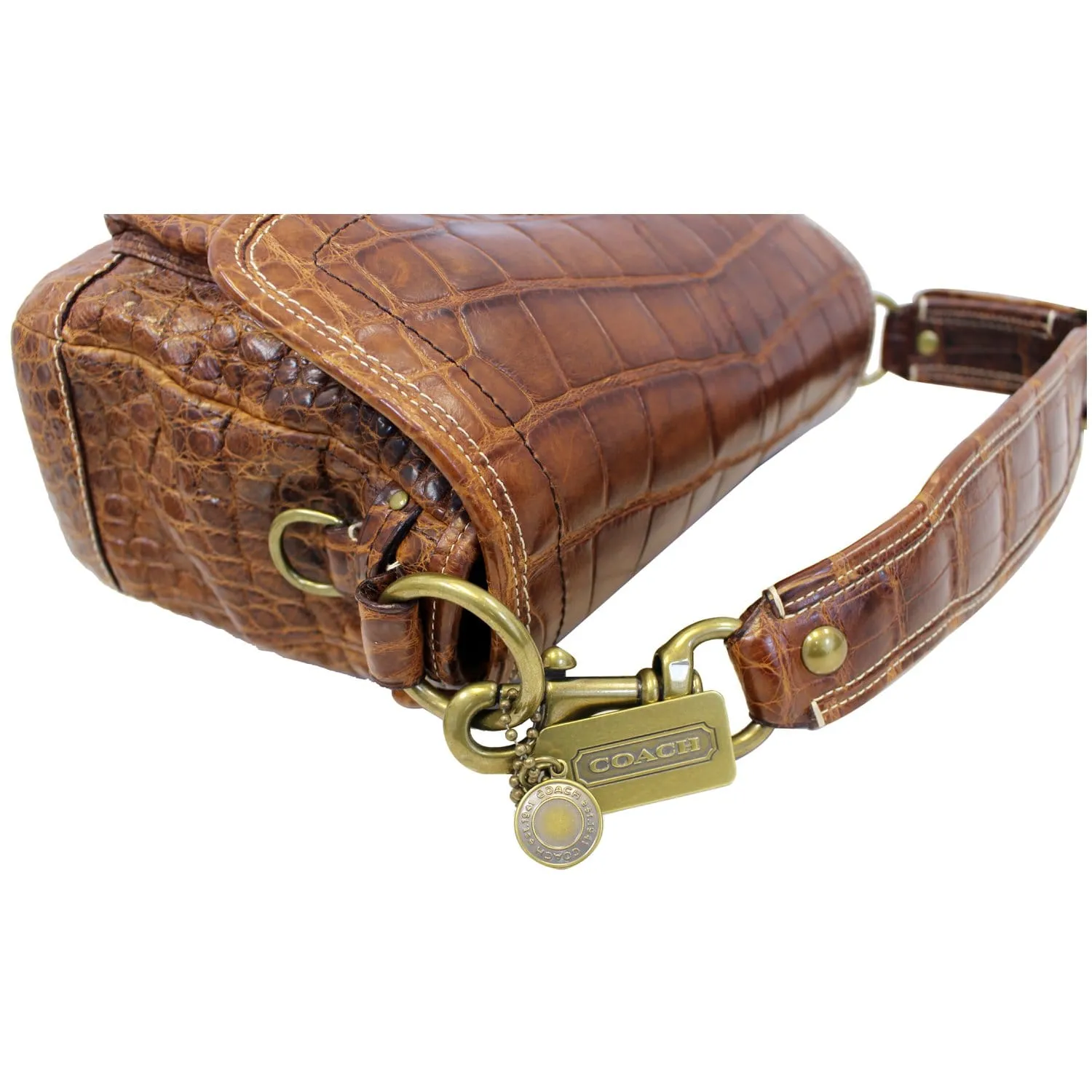 COACH Legacy Ali Alligator Leather Shoulder Bag Limited Edition