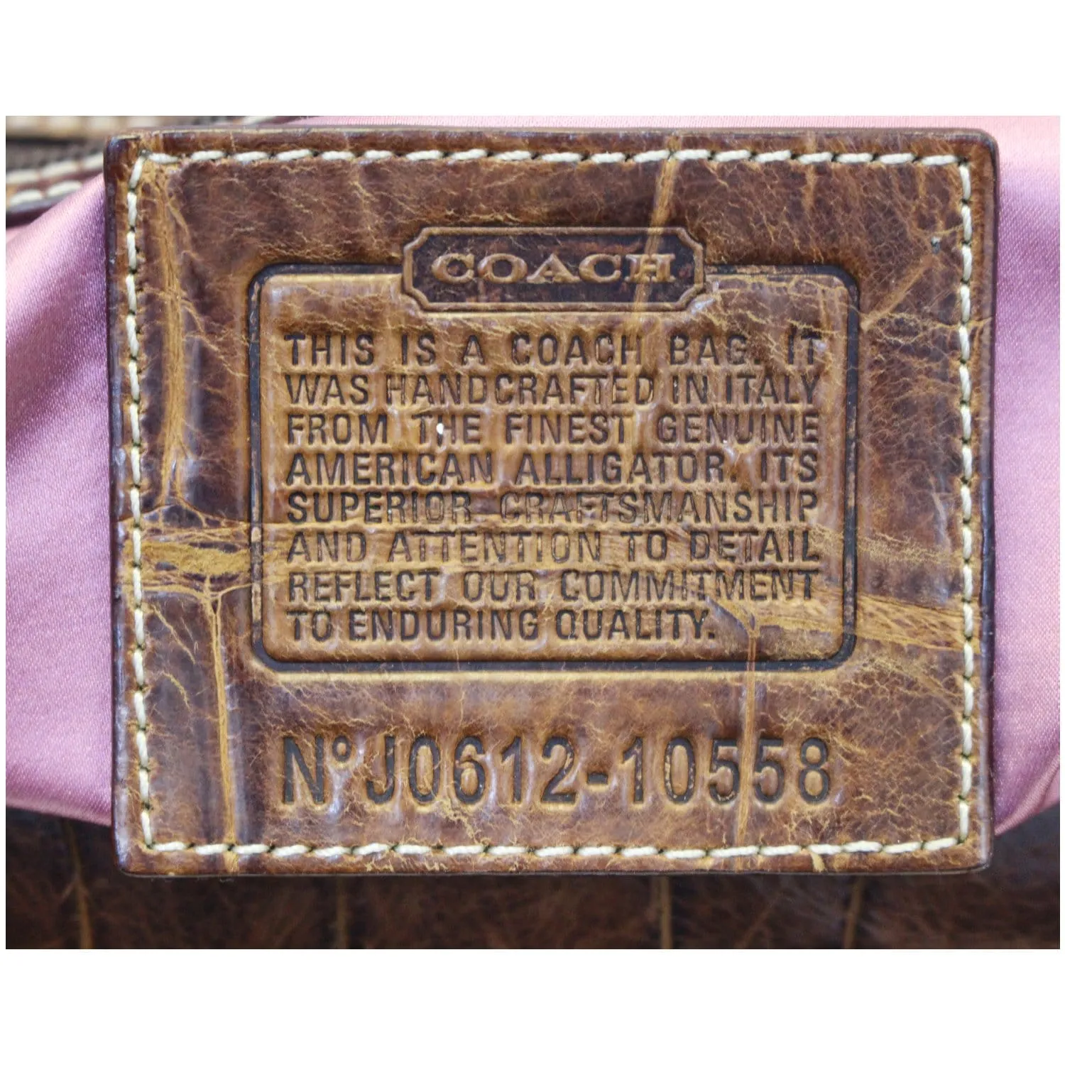 COACH Legacy Ali Alligator Leather Shoulder Bag Limited Edition