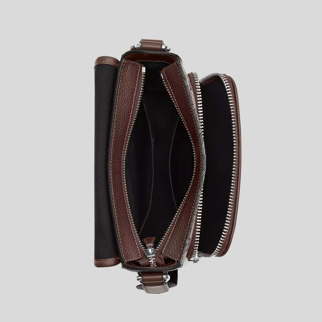 COACH Sullivan Flap Crossbody Bag In Signature Jacquard Oak/Maple RB-CT834