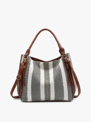 Connar Monogrammable Striped Tote
