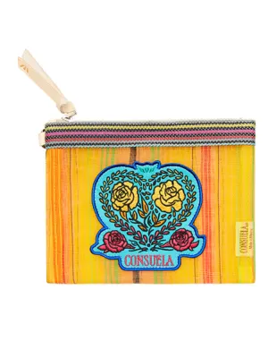 Consuela Mesh Mini Slim Zip Pouch - Elena Patch