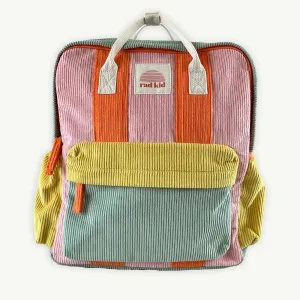 CORDUROY SPLICE ECO KIDS BACKPACK - CANDY