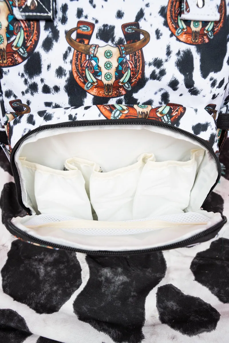 Corpus Christi Cow Diaper Bag Backpack