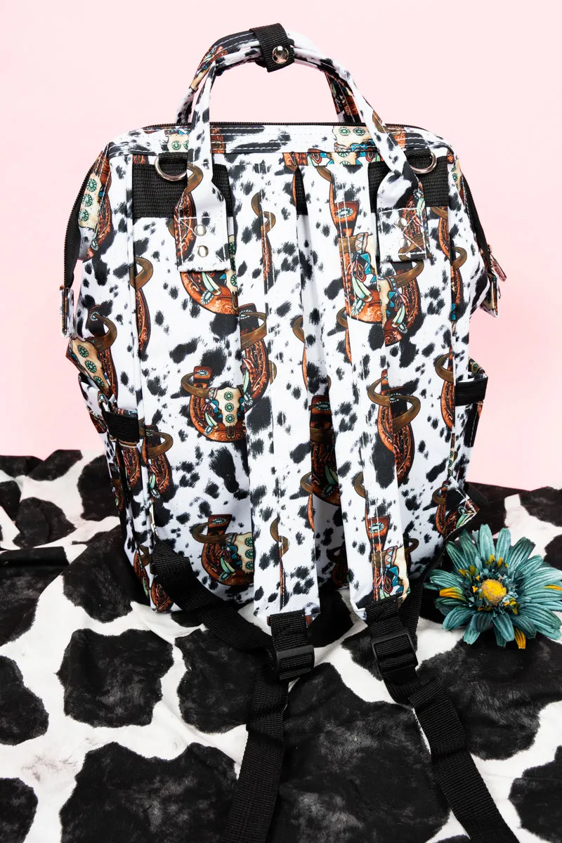 Corpus Christi Cow Diaper Bag Backpack