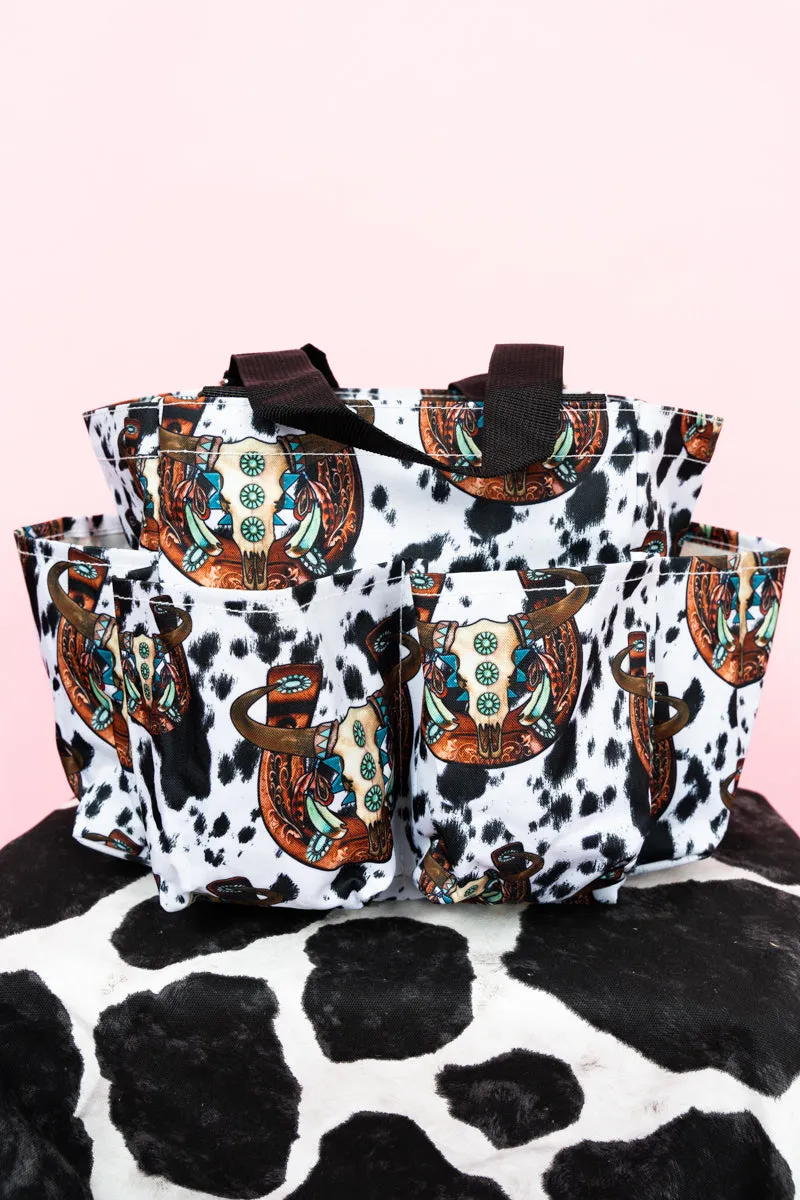Corpus Christi Cow Organizer Tote