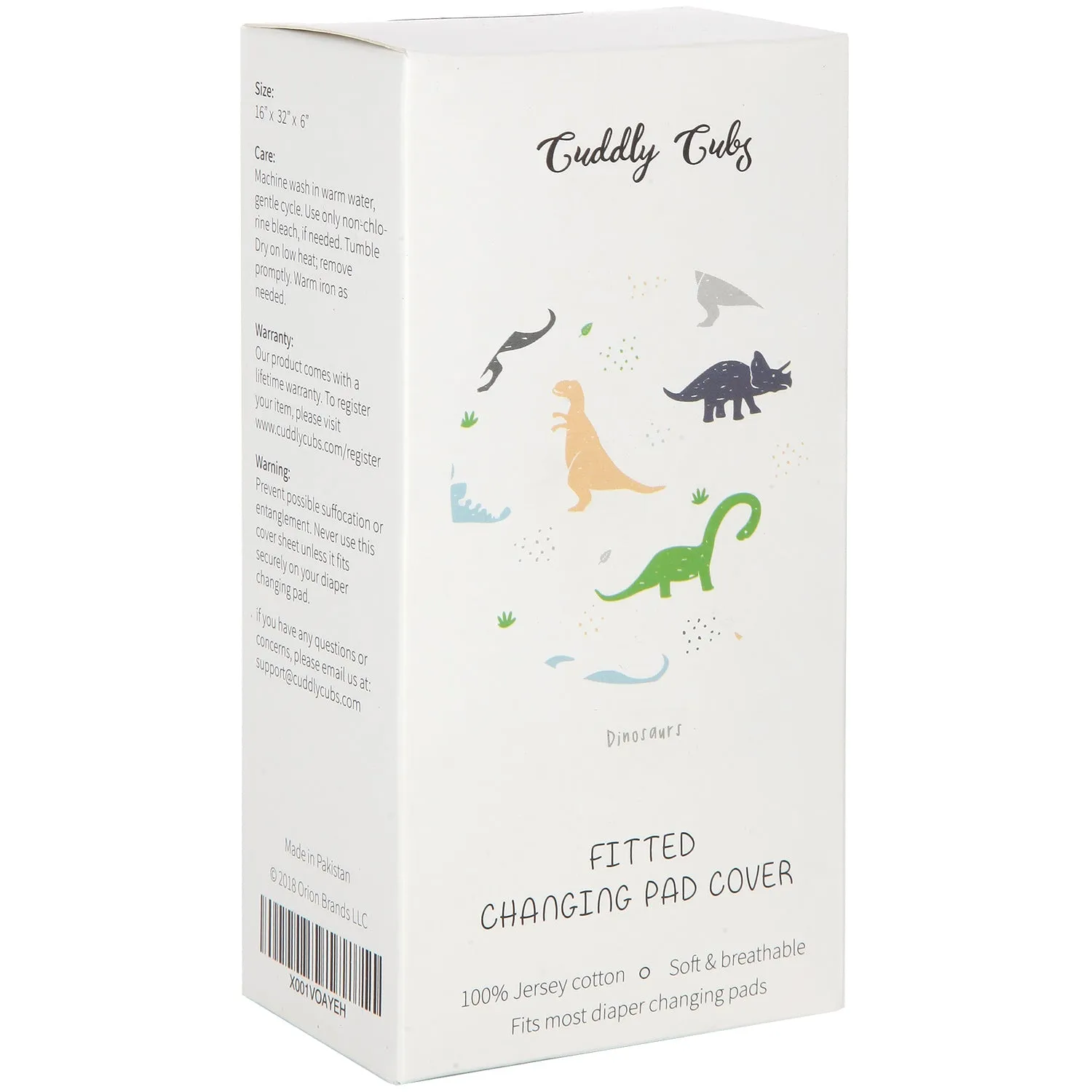Cotton Jersey Changing Pad Covers – Dinosaurs