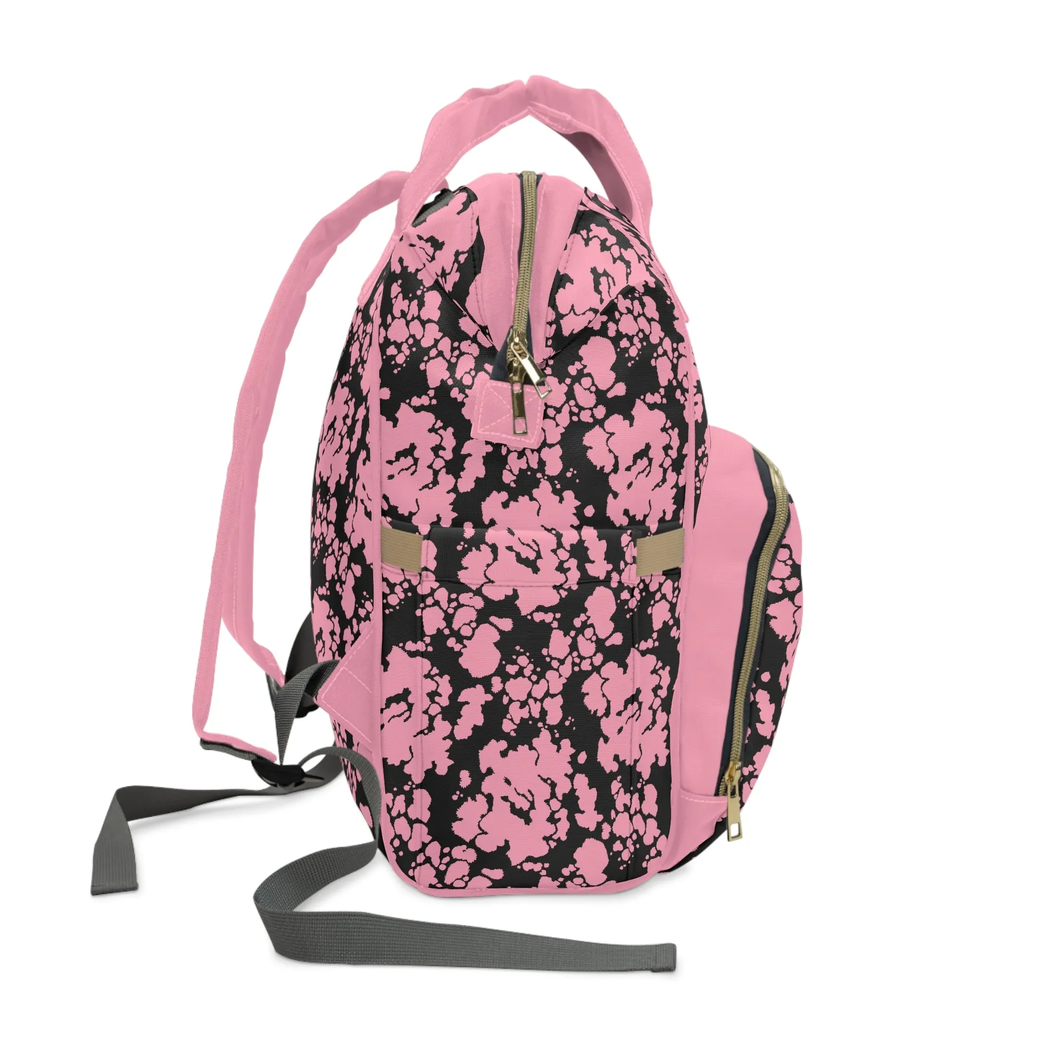 Cowhide Diaper Backpack - Chic & Durable Baby Bag with Genuine Cowhide Patterns, Perfect for Stylish Parents
