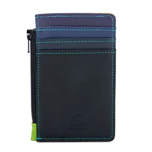 Credit Card Holder with Coin Purse in Black Pace