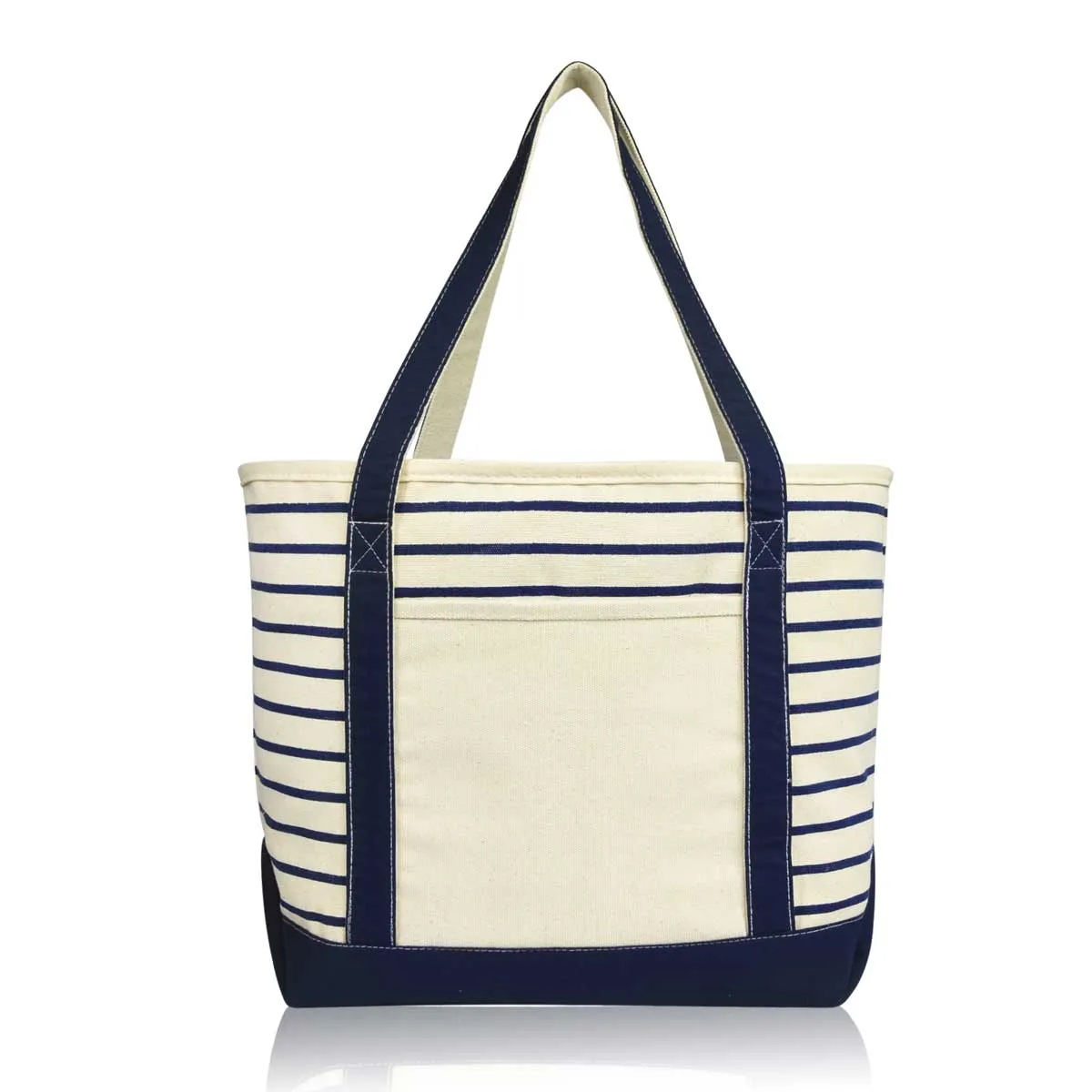 Dalix Striped Soft Tote