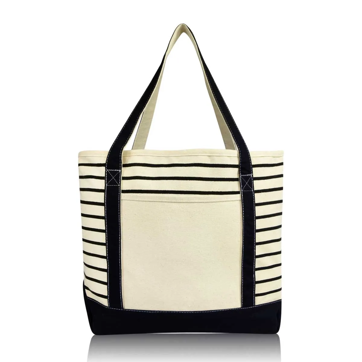 Dalix Striped Soft Tote