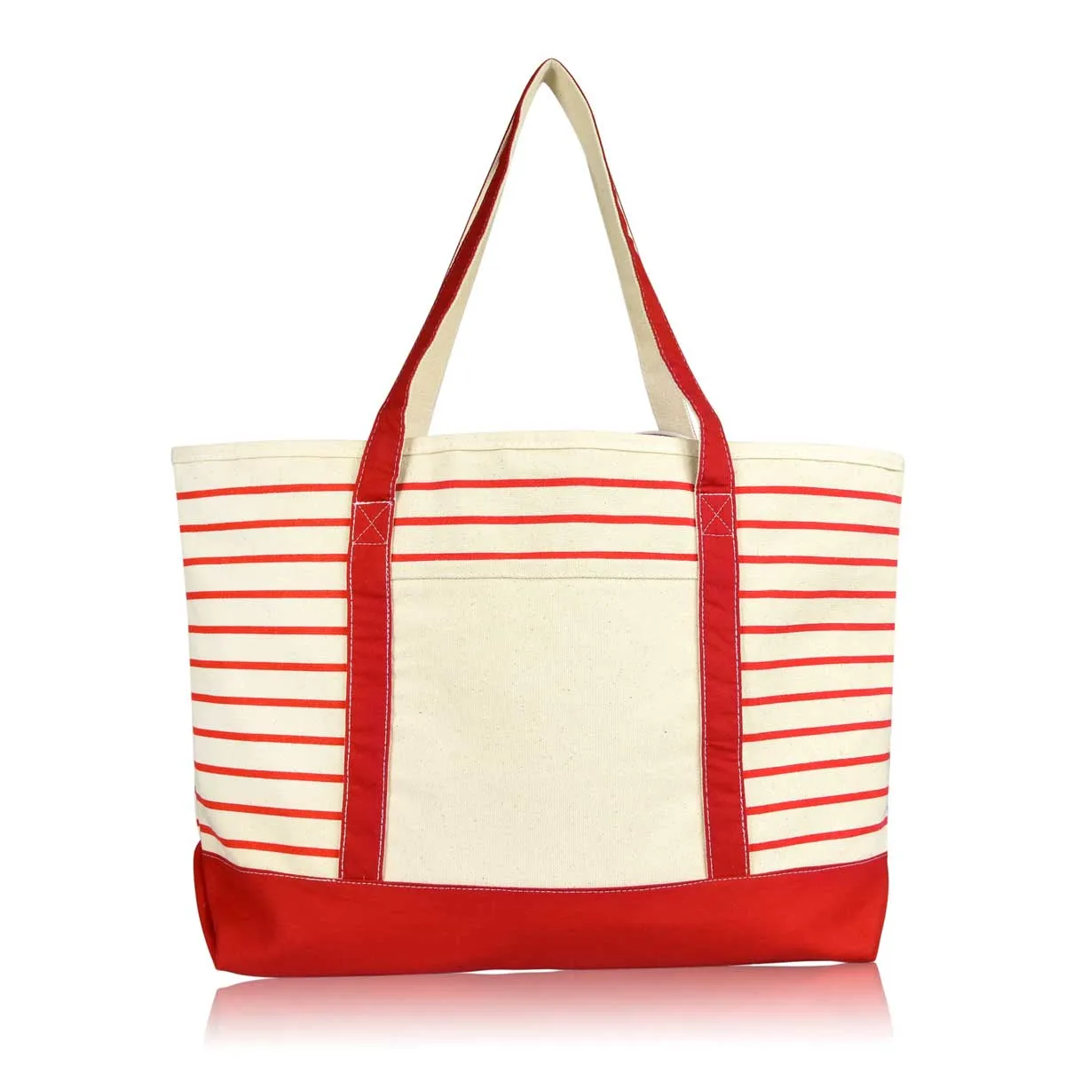 Dalix Striped Soft Tote