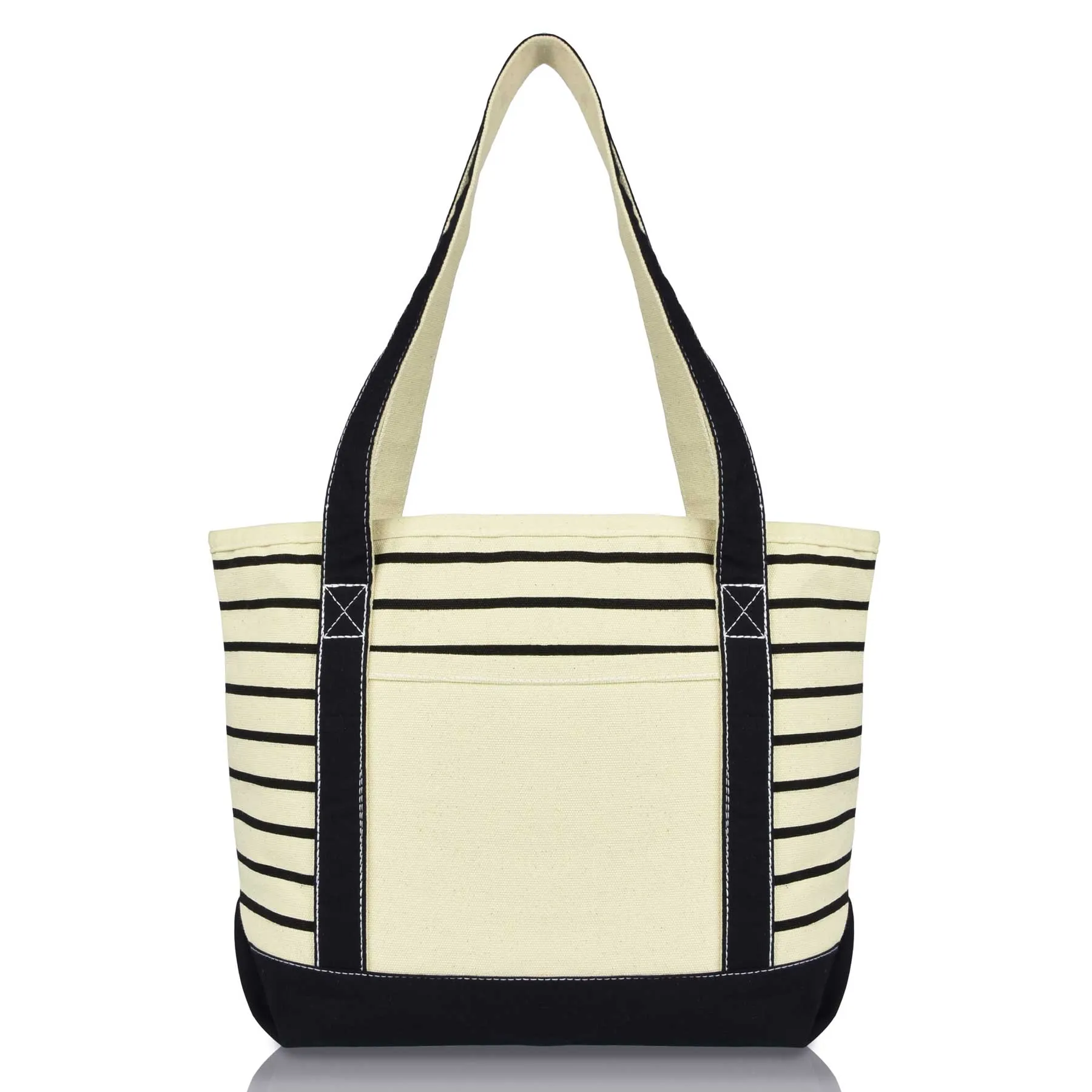 Dalix Striped Soft Tote