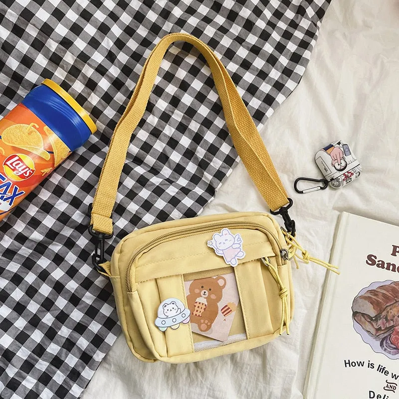 deanwangkt Preppy Style Collage Student Messenger Bag Girls Nylon Tote Bags For Women  Shoulder Bags Womens Crossbody Bag Bolsa Mujer