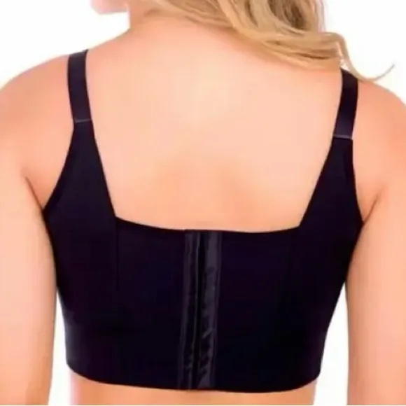 Deep Cup Fashion 38B Black Push Up Hidden Underwire Support Lift Seamless Bra
