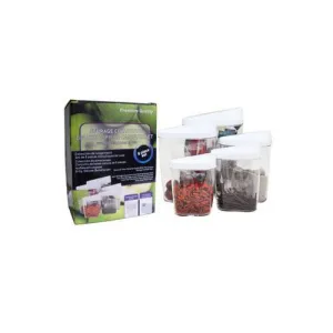 Deluxe 5-piece storage containers set ( Case of 2 )