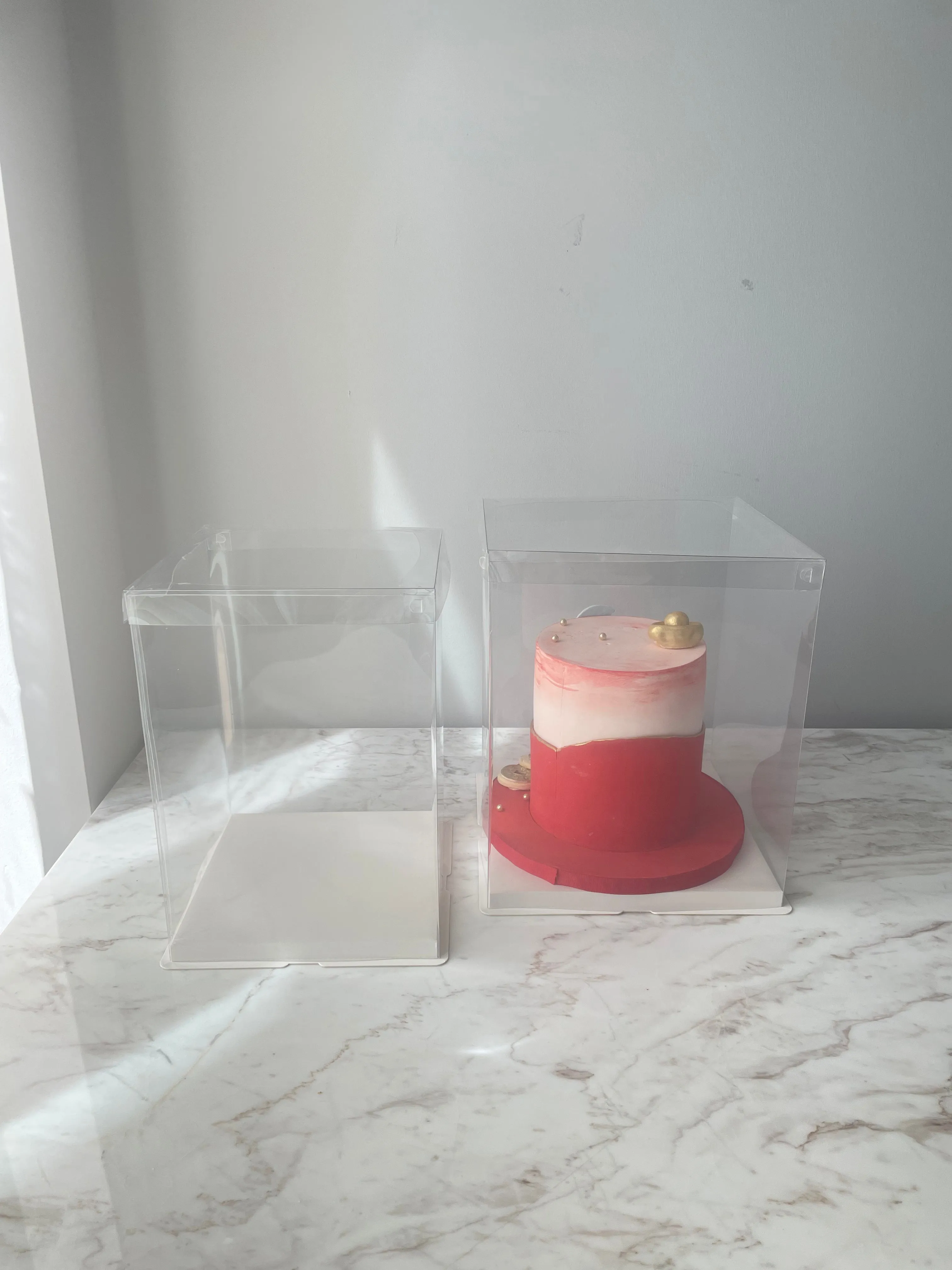 Display Box with Clear Lid and White Base In variety size