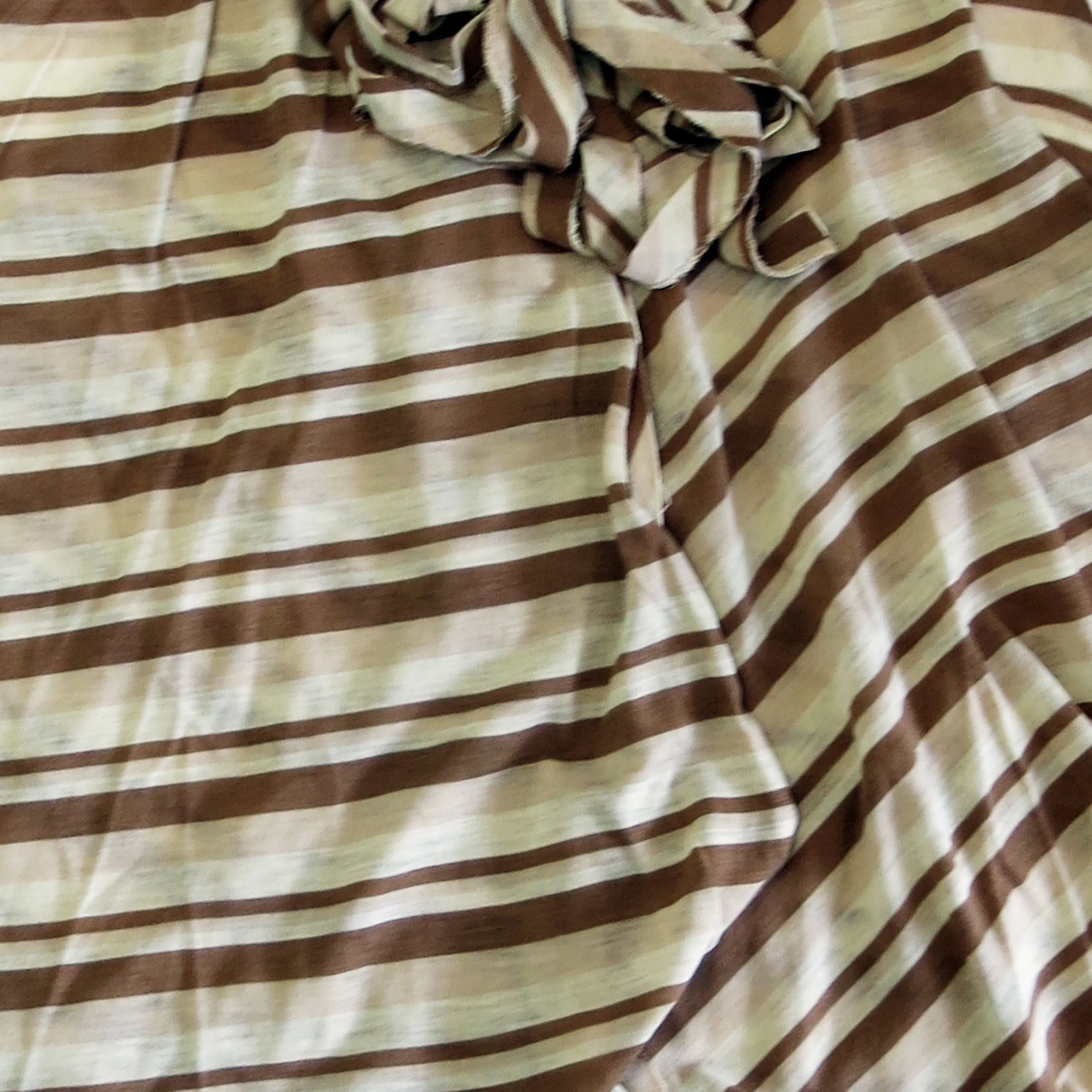DIY Vintage Biba Fabric Bundle: Beige Striped Jersey