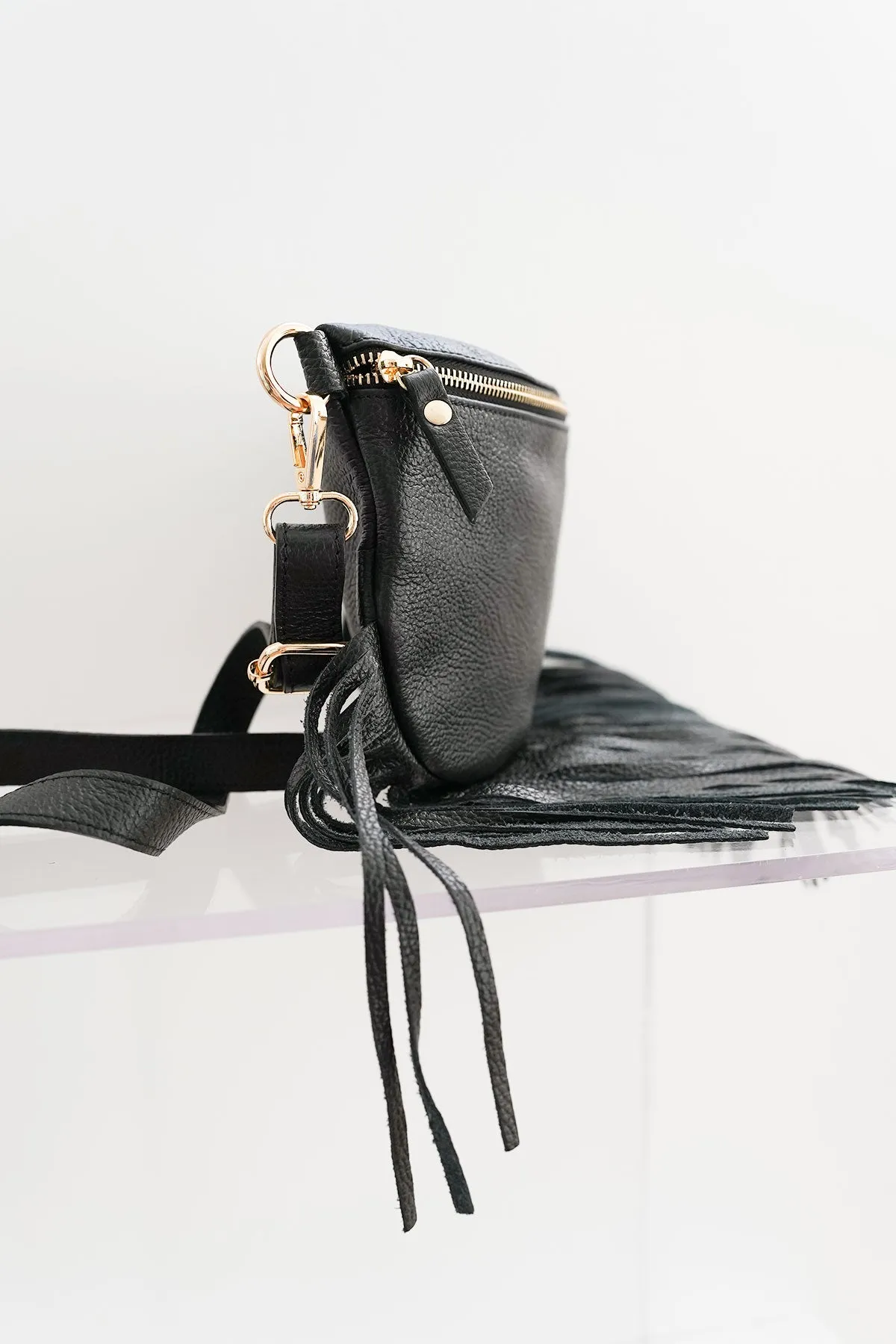 Dolly Fringe Bag Black