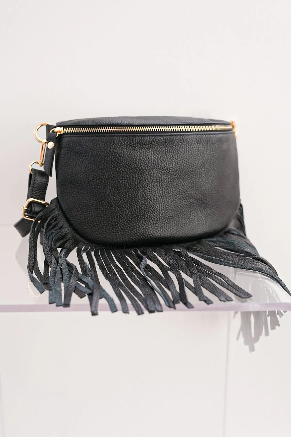 Dolly Fringe Bag Black
