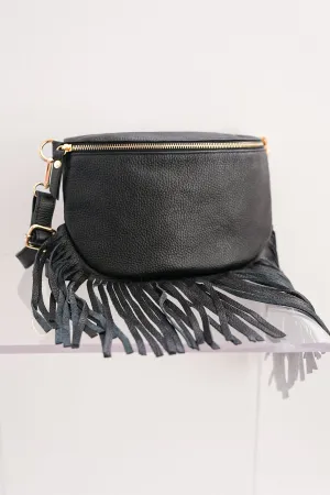 Dolly Fringe Bag Black