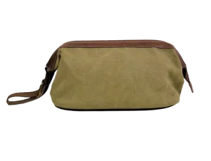 Dopp Kit - Washed Green Canvas Classic