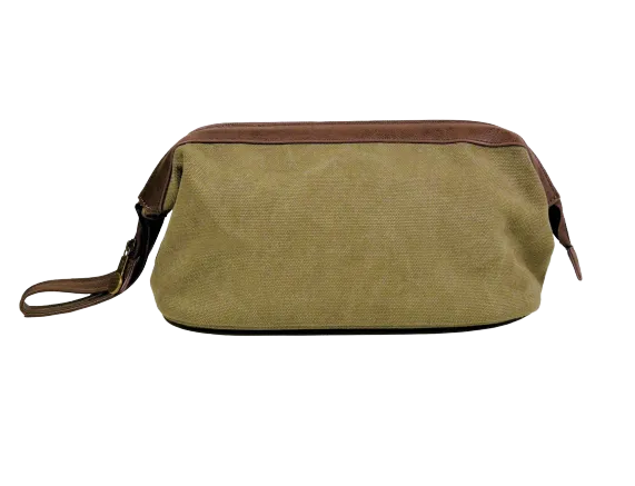 Dopp Kit - Washed Green Canvas Classic