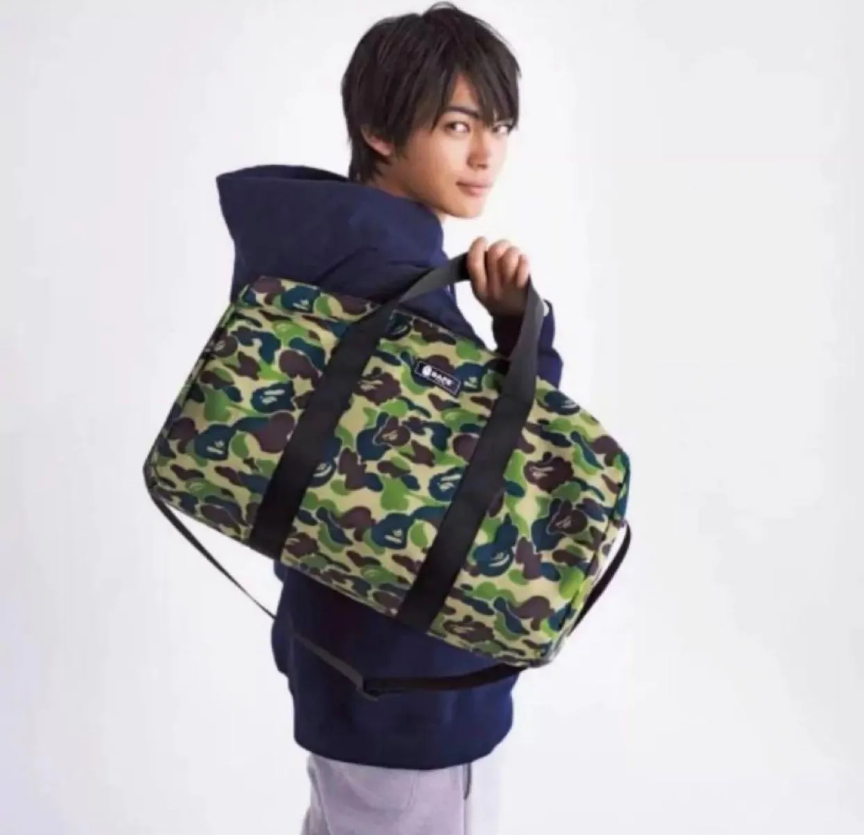 DS! A Bathing Ape Bape ABC Camo Nylon Duffle Bag