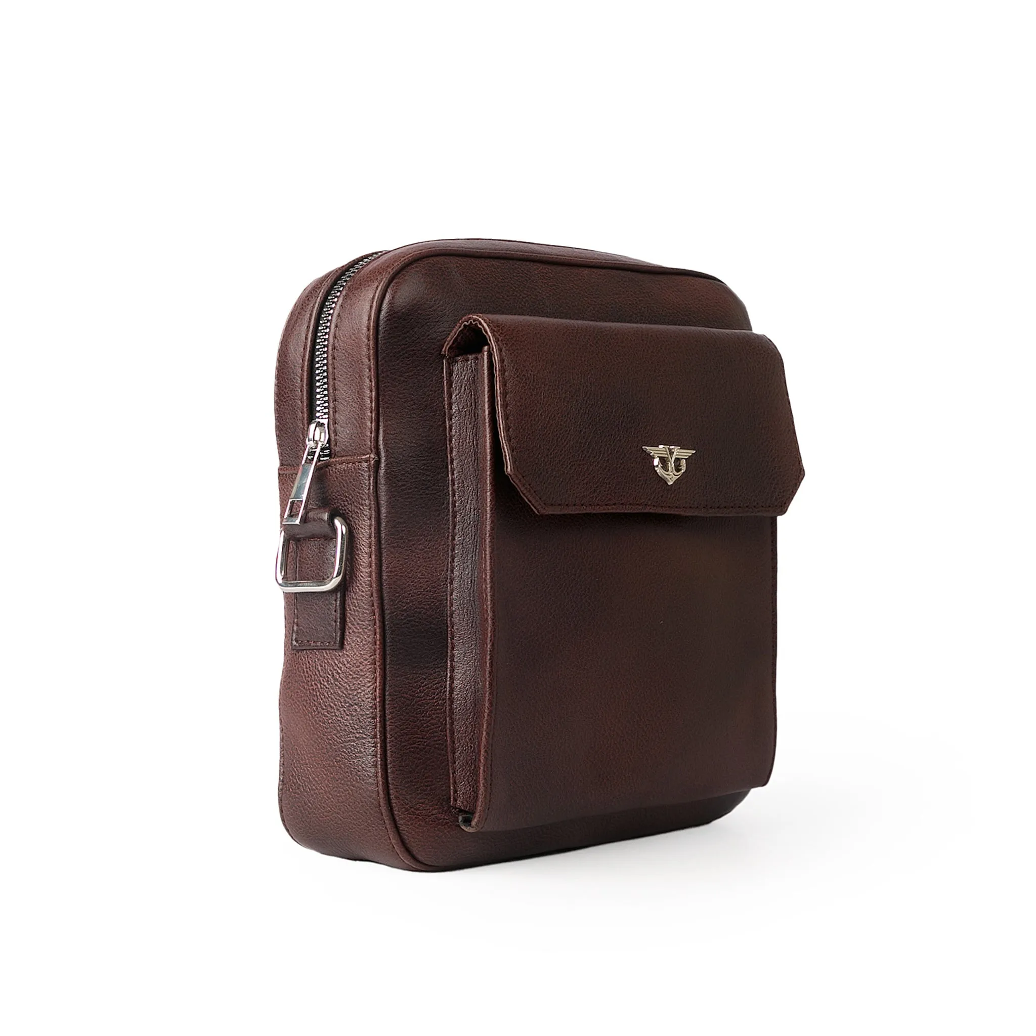 Elite Brown Messenger Bag