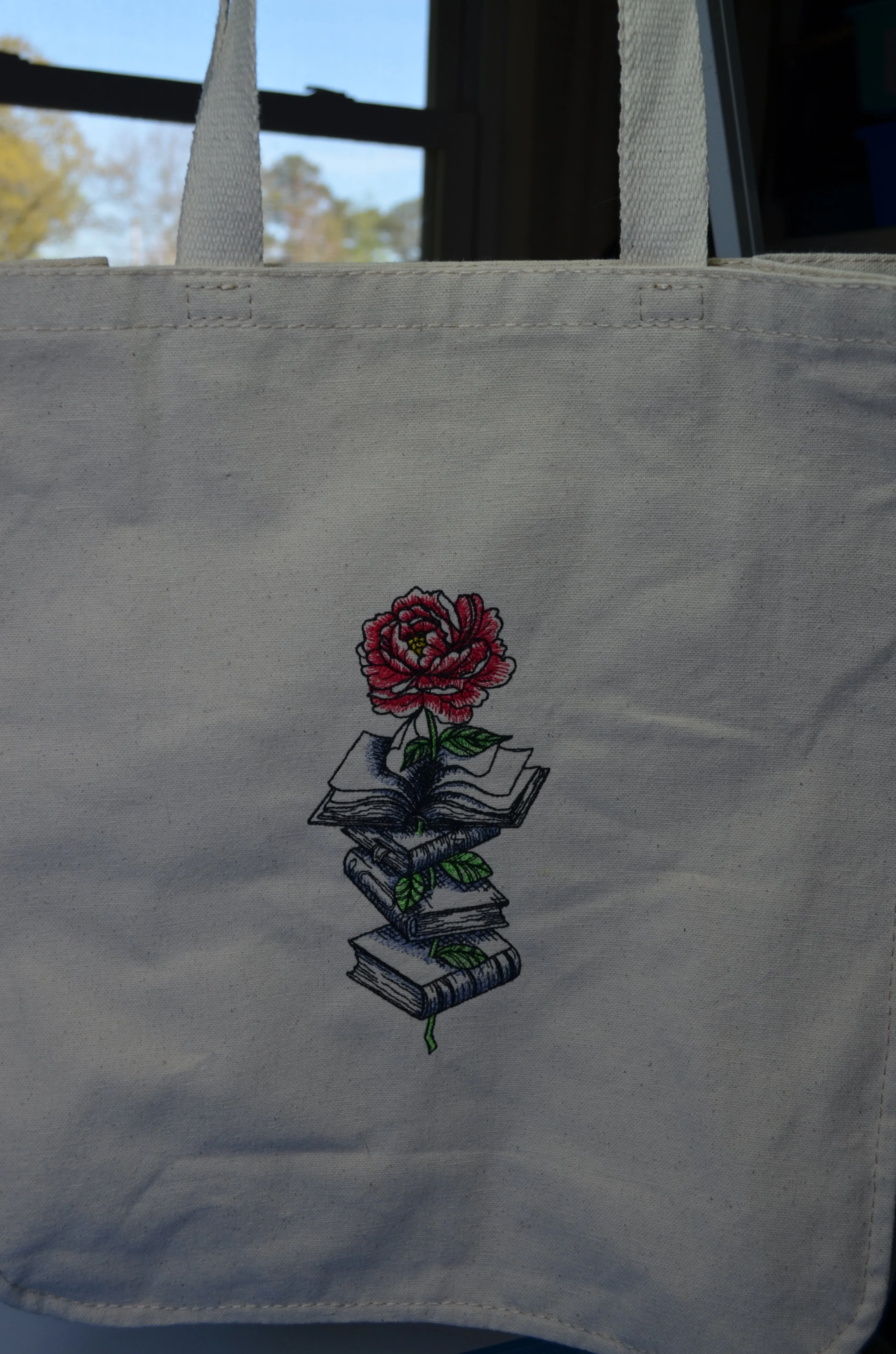 Embroidered Canvas Tote Bags