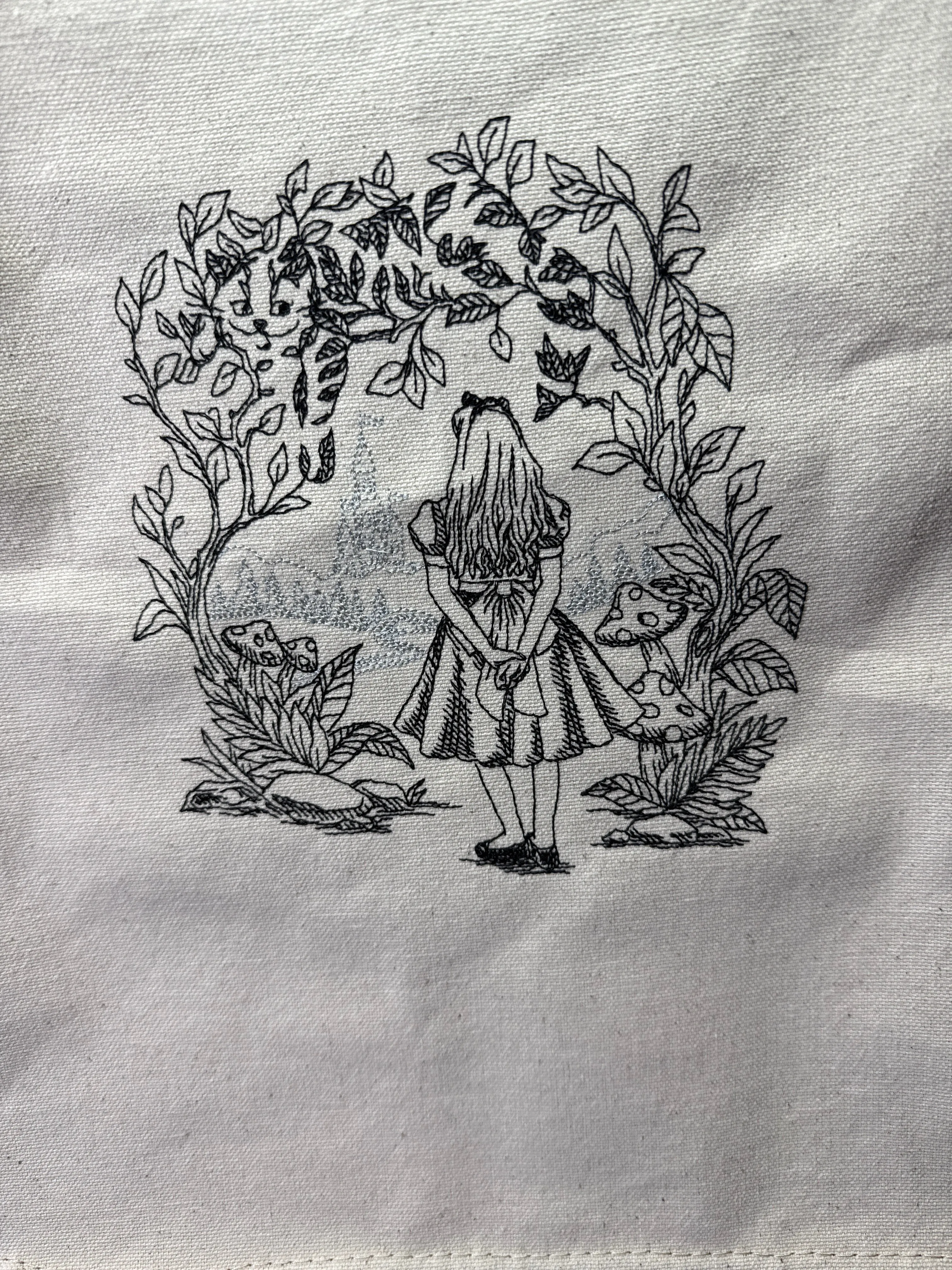 Embroidered Canvas Tote Bags