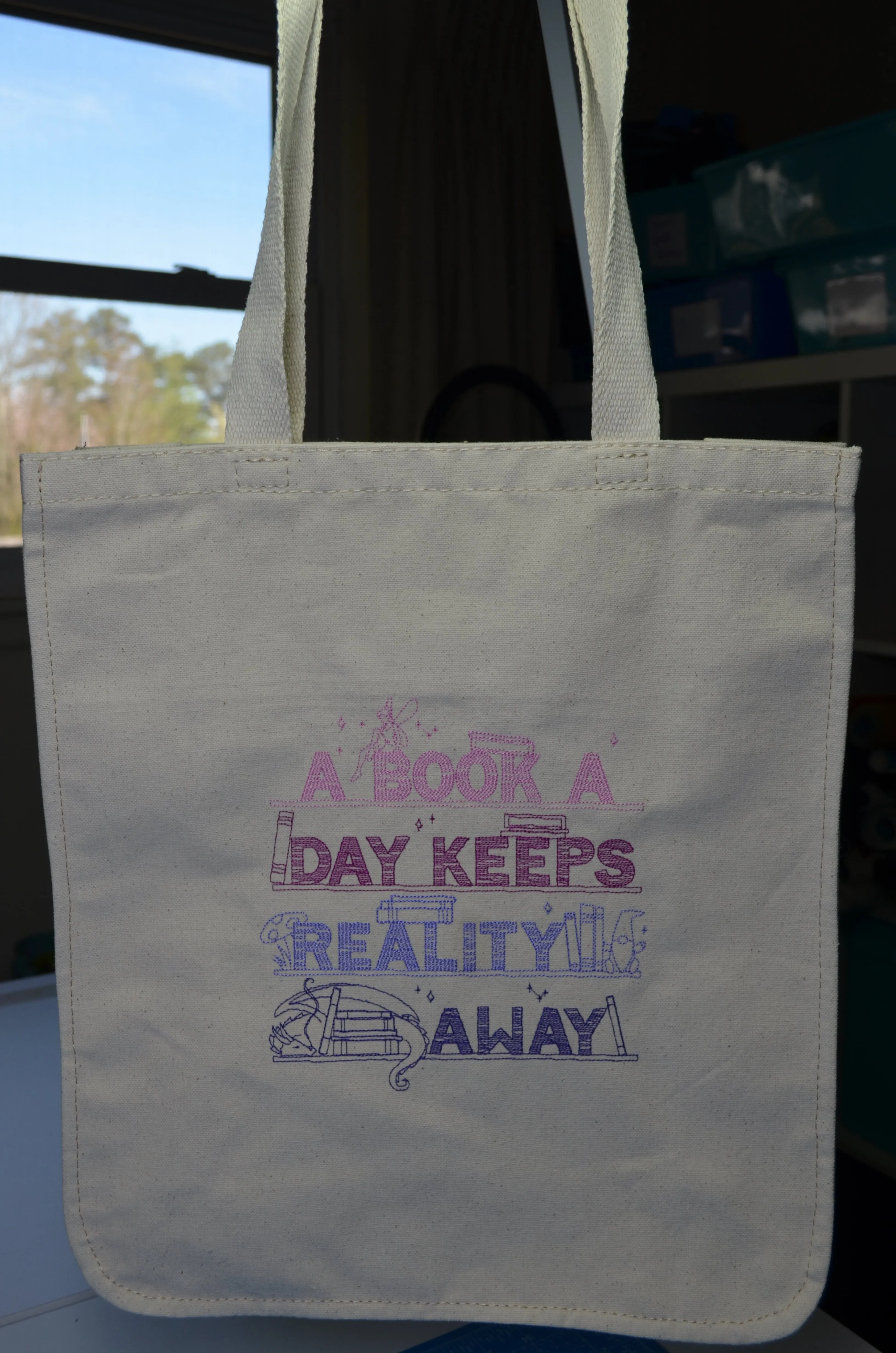 Embroidered Canvas Tote Bags
