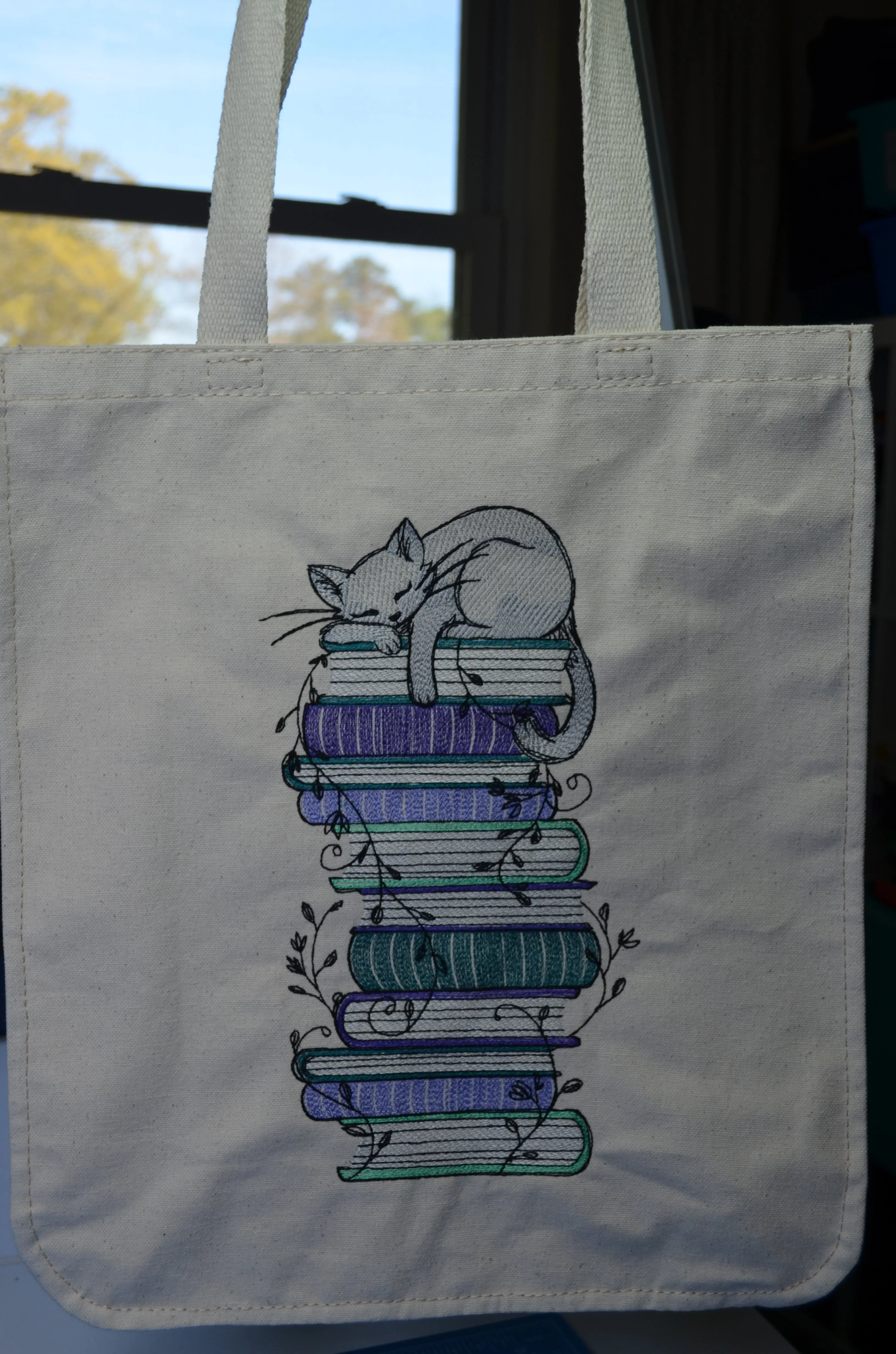 Embroidered Canvas Tote Bags