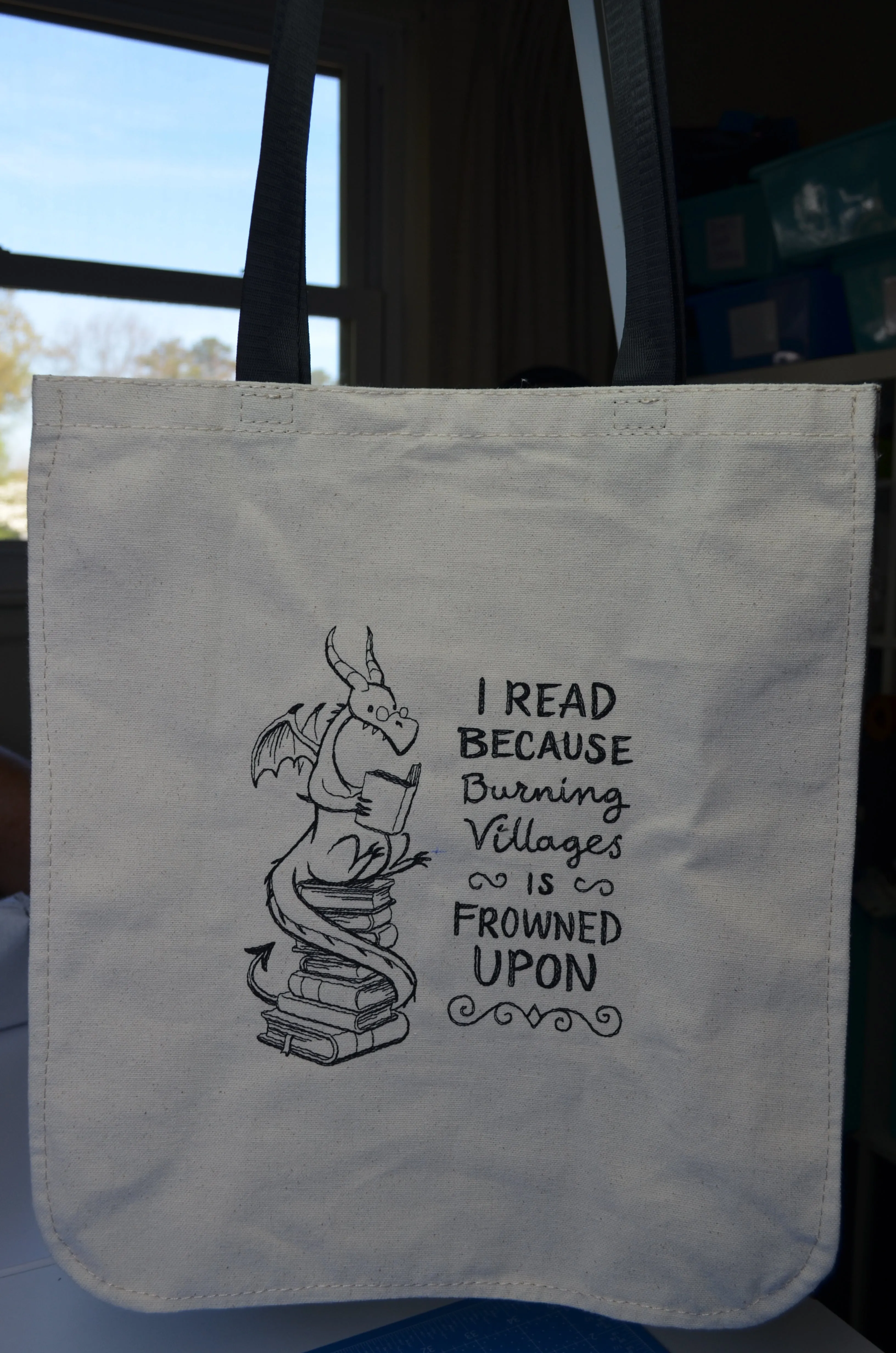 Embroidered Canvas Tote Bags