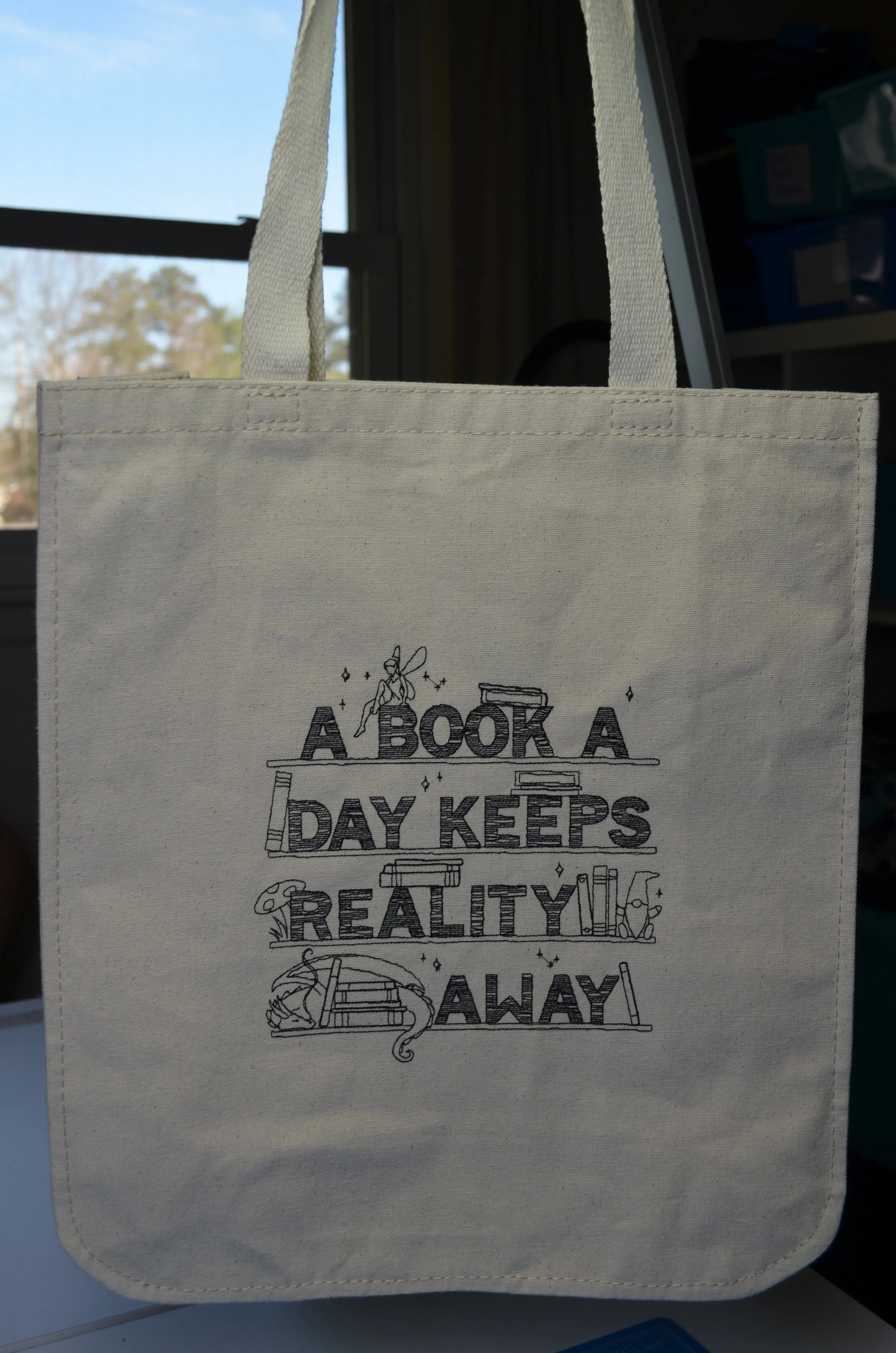 Embroidered Canvas Tote Bags